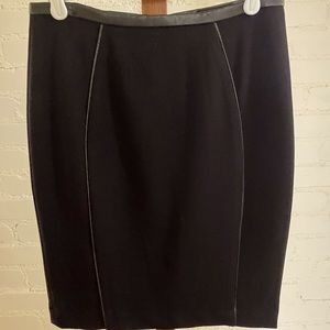 New H&M Skirt with Faux Leather Detail